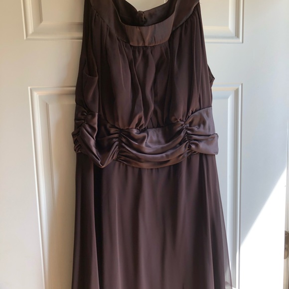 Connected Women’s Apparel Dress. Brown. 16W - Picture 3 of 8